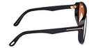 Tom Ford® FT1182 Achilles FT1182 Achilles 01E 138 - 01E - Shiny Black / Shiny Black Sunglasses