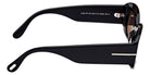 Tom Ford® FT1187 Cielle FT1187 Cielle 01A 52 - 01A - Shiny Black / Shiny Black Sunglasses