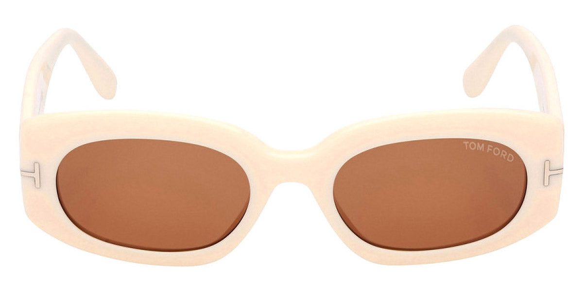 Tom Ford® FT1187 Cielle FT1187 Cielle 25E 52 - 25E - Shiny Ivory / Shiny Ivory Sunglasses