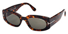 Tom Ford® FT1187 Cielle FT1187 Cielle 52N 52 - 52N - Dark Havana / Dark Havana Sunglasses