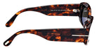 Tom Ford® FT1187 Cielle FT1187 Cielle 52N 52 - 52N - Dark Havana / Dark Havana Sunglasses