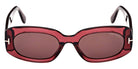 Tom Ford® FT1187 Cielle FT1187 Cielle 69E 52 - 69E - Shiny Bordeaux / Shiny Bordeaux Sunglasses
