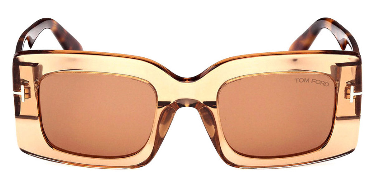 Tom Ford® FT1188 Brigitta FT1188 Brigitta 45E 50 - 45E - Shiny Light Brown / Shiny Light Brown Sunglasses