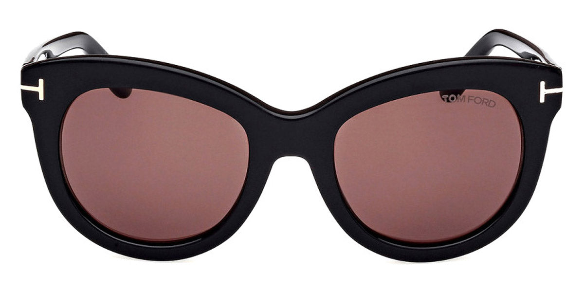 Tom Ford® FT1189 Odette FT1189 Odette 01E 53 - 01E - Shiny Black / Shiny Black Sunglasses