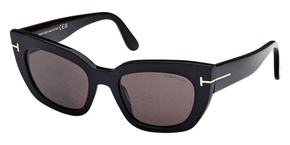 Tom Ford® FT1190 Athena FT1190 Athena 01A 53 - 01A - Shiny Black / Shiny Black Sunglasses