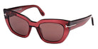 Tom Ford® FT1190 Athena FT1190 Athena 69E 53 - 69E - Shiny Bordeaux / Shiny Bordeaux Sunglasses