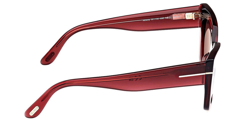 Tom Ford® FT1190 Athena FT1190 Athena 69E 53 - 69E - Shiny Bordeaux / Shiny Bordeaux Sunglasses