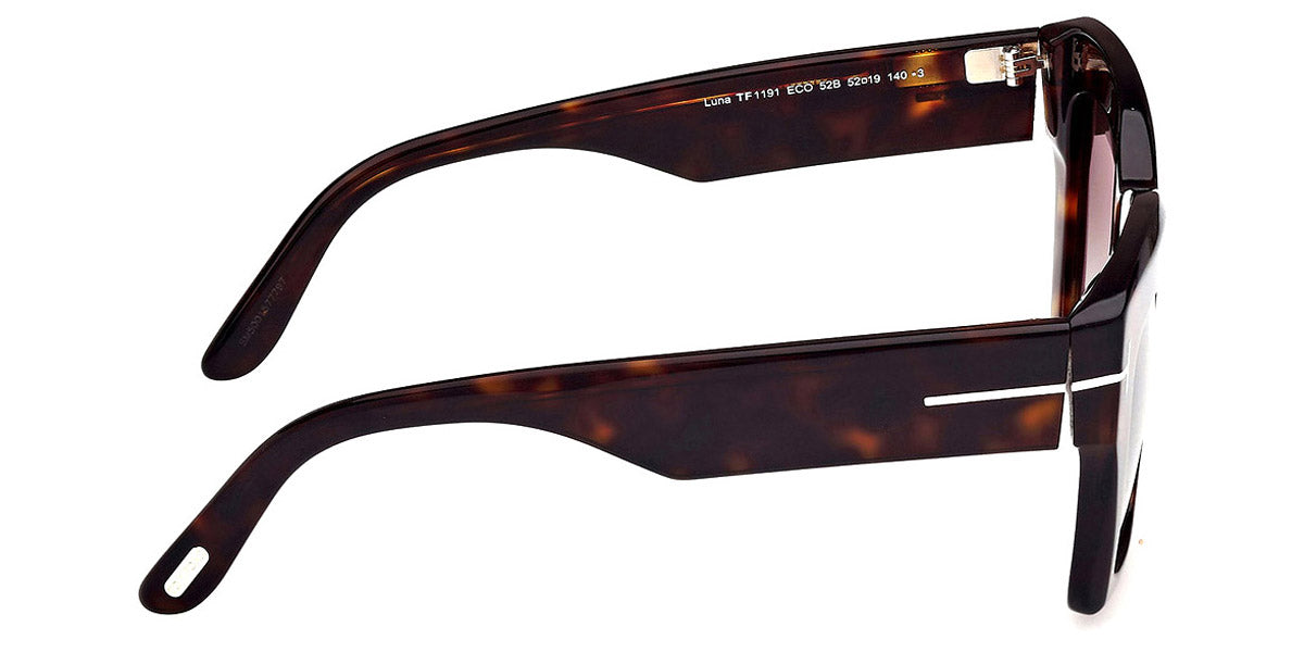 Tom Ford® FT1191 Luna FT1191 Luna 52B 52 - 52B - Dark Havana / Dark Havana Sunglasses