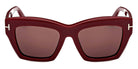 Tom Ford® FT1191 Luna FT1191 Luna 69E 52 - 69E - Shiny Bordeaux / Shiny Bordeaux Sunglasses