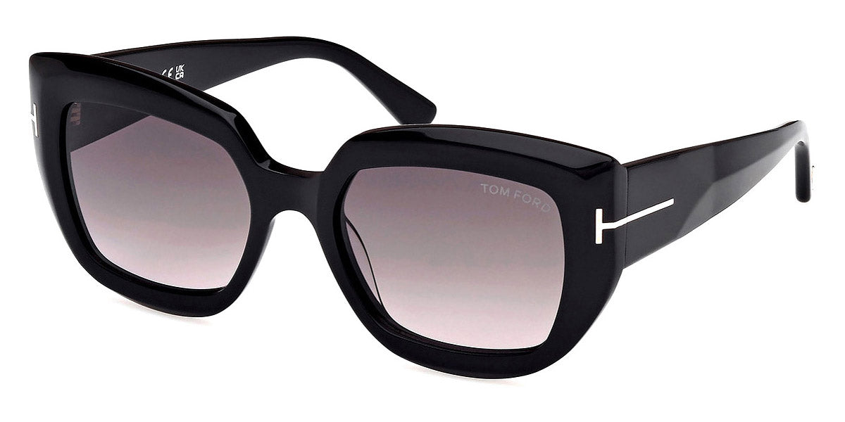 Tom Ford® FT1192 Saltzman FT1192 Saltzman 01B 53 - 01B - Shiny Black / Shiny Black Sunglasses