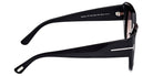 Tom Ford® FT1192 Saltzman FT1192 Saltzman 01B 53 - 01B - Shiny Black / Shiny Black Sunglasses