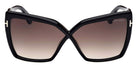 Tom Ford® FT1195 Fiore FT1195 Fiore 01B 63 - 01B - Shiny Black / Shiny Black Sunglasses