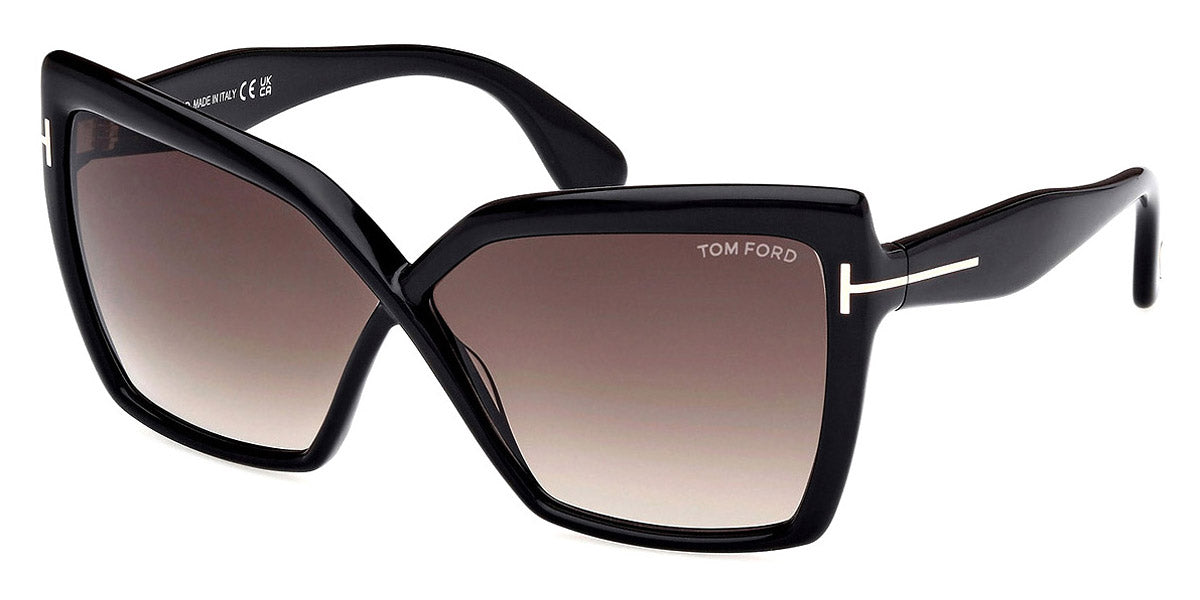 Tom Ford® FT1195 Fiore FT1195 Fiore 01B 63 - 01B - Shiny Black / Shiny Black Sunglasses