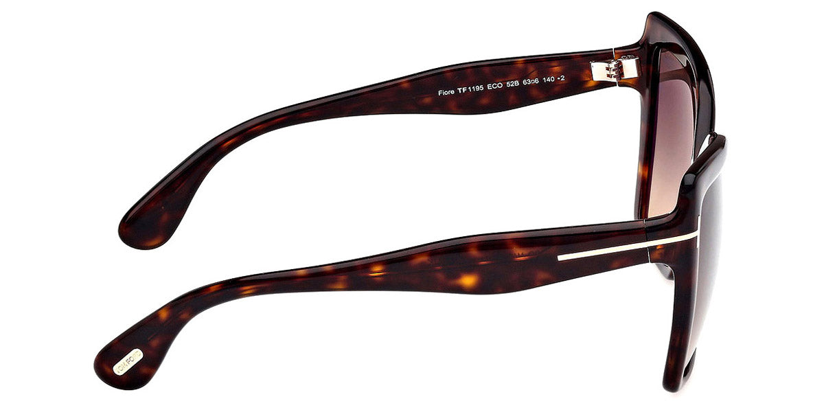 Tom Ford® FT1195 Fiore FT1195 Fiore 52B 63 - 52B - Dark Havana / Dark Havana Sunglasses