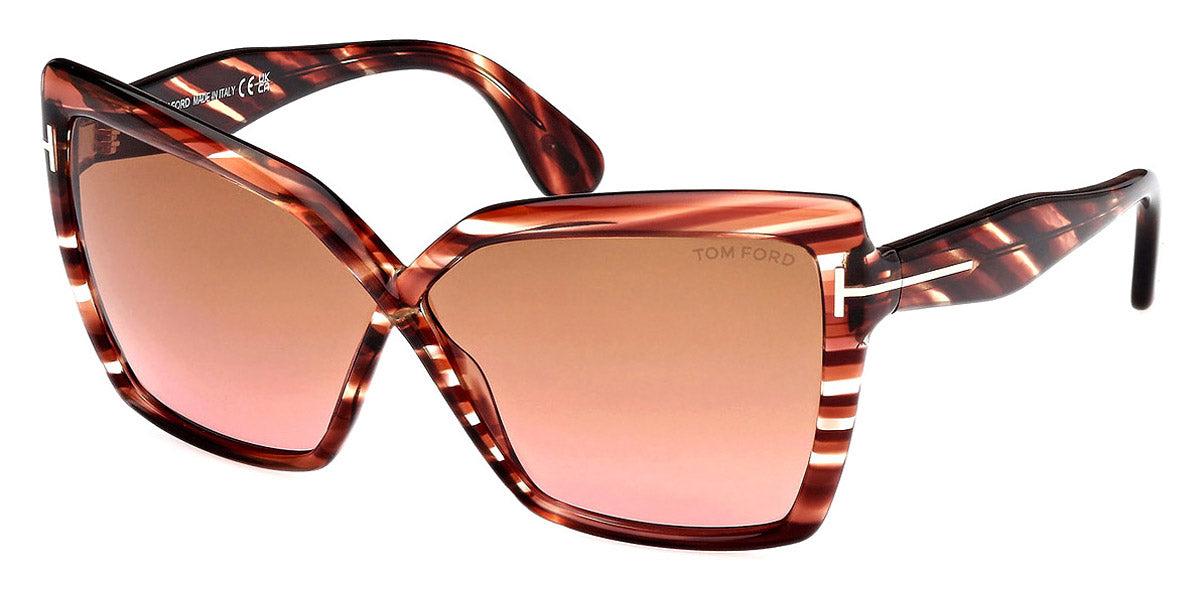 Tom Ford® FT1195 Fiore FT1195 Fiore 54F 63 - 54F - Red Havana / Red Havana Sunglasses