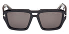 Tom Ford® FT1202 Sunglasses FT1202 01A 56 - 01A - Shiny Black/Shiny Black