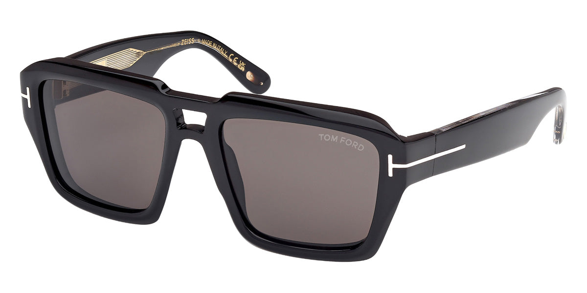 Tom Ford® FT1202 Sunglasses FT1202 01A 56 - 01A - Shiny Black/Shiny Black