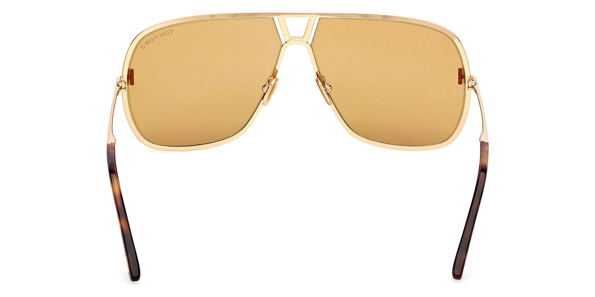 Tom Ford® FT1204 FT1204 30E 63 - Shiny Deep Gold / Brown Sunglasses