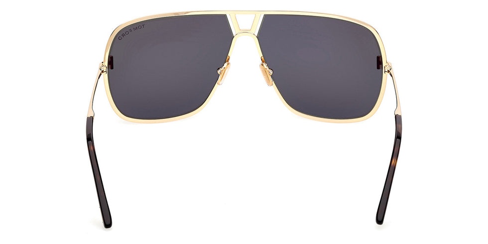 Tom Ford® FT1204 FT1204 30N 63 - Shiny Deep Gold / Green Sunglasses