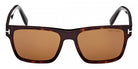 Tom Ford® Calder FT1205 FT1205 52E 55 - Dark Havana / Brown Sunglasses