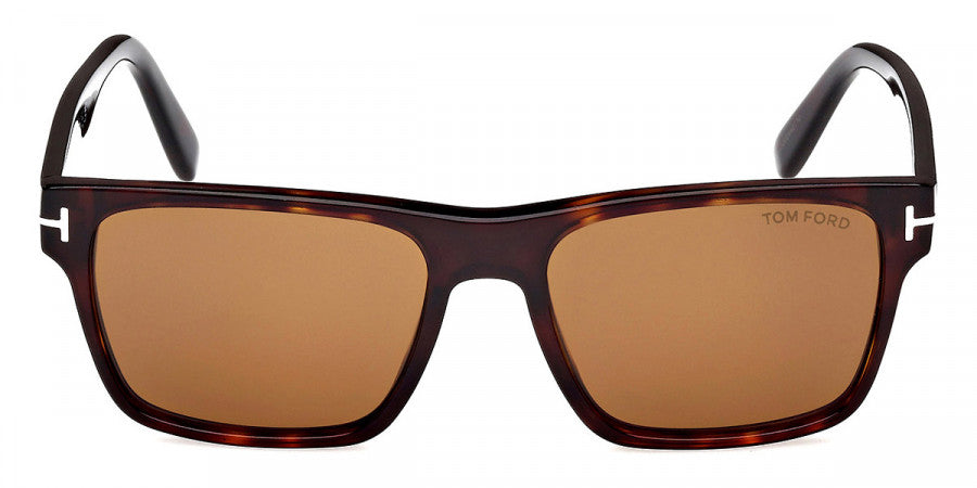 Tom Ford® Calder FT1205 FT1205 52E 55 - Dark Havana / Brown Sunglasses