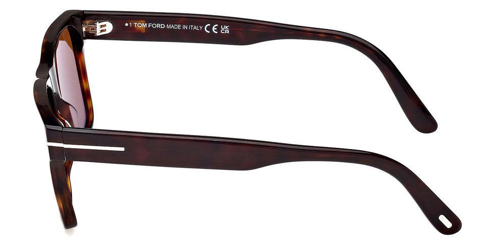 Tom Ford® Calder FT1205 FT1205 52E 55 - Dark Havana / Brown Sunglasses