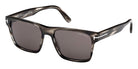 Tom Ford® Calder FT1205 FT1205 56A 55 - Colored Havana / Smoke Sunglasses