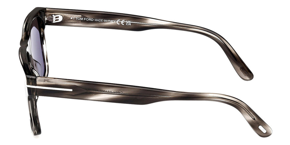 Tom Ford® Calder FT1205 FT1205 56A 55 - Colored Havana / Smoke Sunglasses