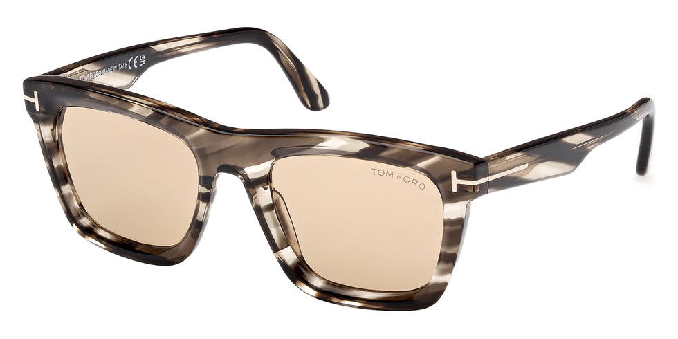 Tom Ford® LELIO FT1207 FT1207 56E 52 - Colored Havana / Brown Sunglasses