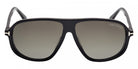 Tom Ford® GUILLAUME FT1208 FT1208 01B 61 - Shiny Black / Gradient Smoke Sunglasses