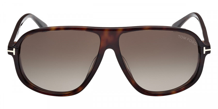 Tom Ford® GUILLAUME FT1208 FT1208 52K 61 - Dark Havana / Gradient Roviex Sunglasses