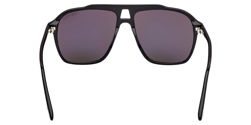 Tom Ford® AUTARI FT1209 FT1209 01A 56 - Shiny Black / Smoke Sunglasses