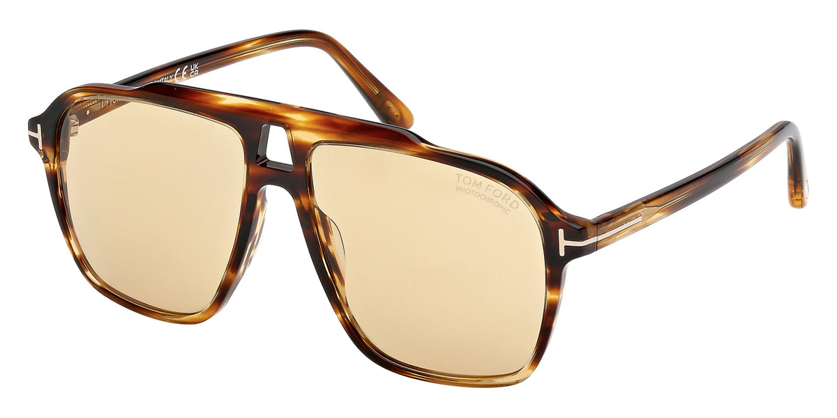 Tom Ford® AUTARI FT1209 FT1209 56E 56 - Colored Havana / Photochromic Sunglasses
