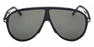 Tom Ford® FT1211 FT1211 01N 65 - Shiny Black / Green Sunglasses