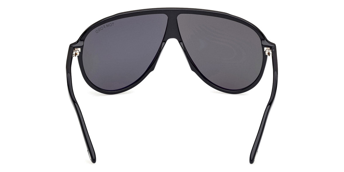 Tom Ford® FT1211 FT1211 01N 65 - Shiny Black / Green Sunglasses