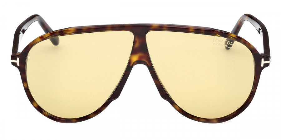 Tom Ford® FT1211 FT1211 52E 65 - Dark Havana / Photochromic Sunglasses