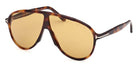 Tom Ford® FT1211 FT1211 53E 65 - Blonde Havana Sunglasses