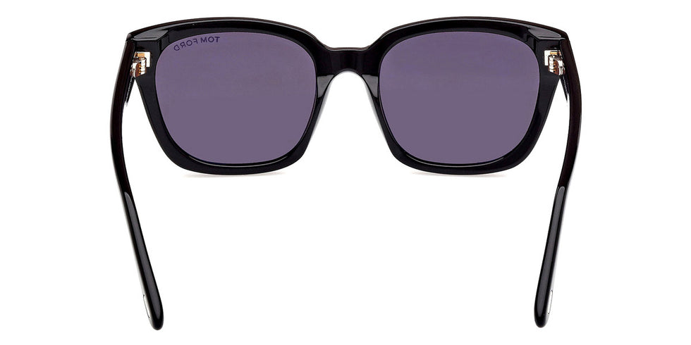 Tom Ford® Haylay FT1216 FT1216 01A 53 - Shiny Black / Smoke Sunglasses