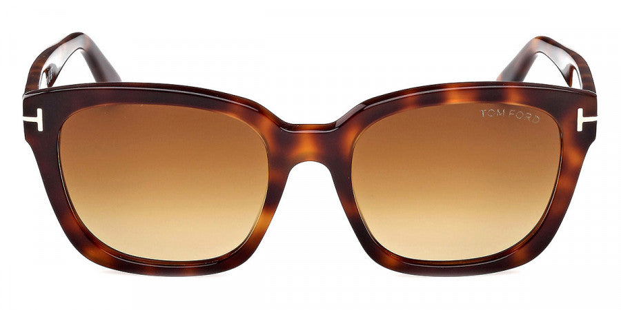 Tom Ford® Haylay FT1216 FT1216 53F 53 - Blonde Havana / Gradient Brown Sunglasses