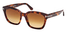 Tom Ford® Haylay FT1216 FT1216 53F 53 - Blonde Havana / Gradient Brown Sunglasses