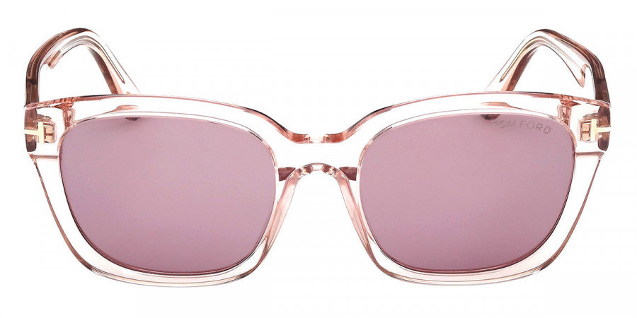 Tom Ford® Haylay FT1216 FT1216 72Y 53 - Shiny Light Pink / Violet Sunglasses