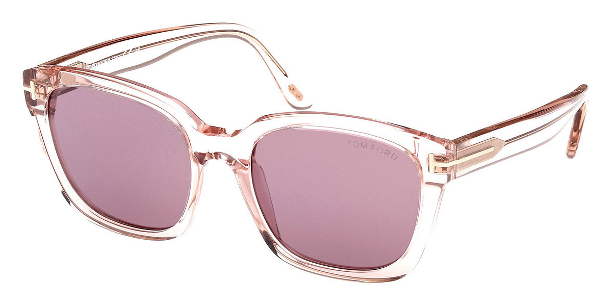Tom Ford® Haylay FT1216 FT1216 72Y 53 - Shiny Light Pink / Violet Sunglasses