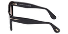 Tom Ford® ELVIRA FT1217 FT1217 01A 55 - Shiny Black / Smoke Sunglasses