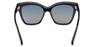 Tom Ford® ELVIRA FT1217 FT1217 01R 55 - Shiny Black / Green Polarized Sunglasses