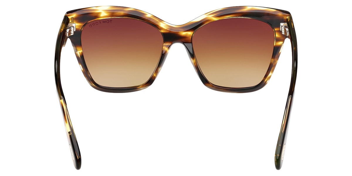 Tom Ford® ELVIRA FT1217 FT1217 55F 55 - Colored Havana / Gradient Brown Sunglasses