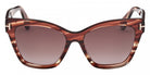 Tom Ford® ELVIRA FT1217 FT1217 55T 55 - Colored Havana / Gradient Bordeaux Sunglasses