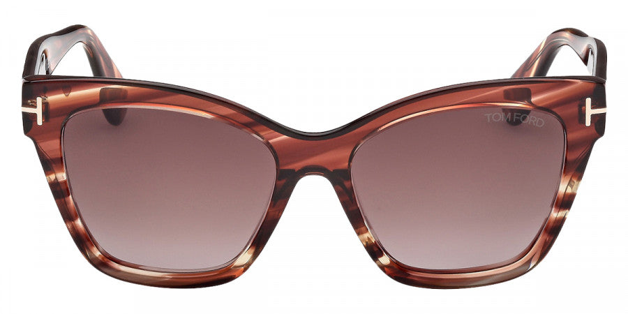Tom Ford® ELVIRA FT1217 FT1217 55T 55 - Colored Havana / Gradient Bordeaux Sunglasses