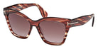 Tom Ford® ELVIRA FT1217 FT1217 55T 55 - Colored Havana / Gradient Bordeaux Sunglasses