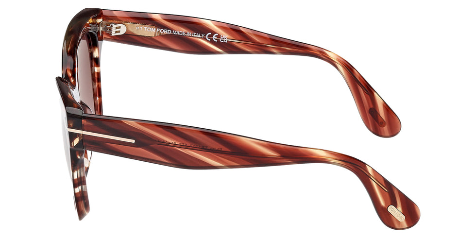 Tom Ford® ELVIRA FT1217 FT1217 55T 55 - Colored Havana / Gradient Bordeaux Sunglasses