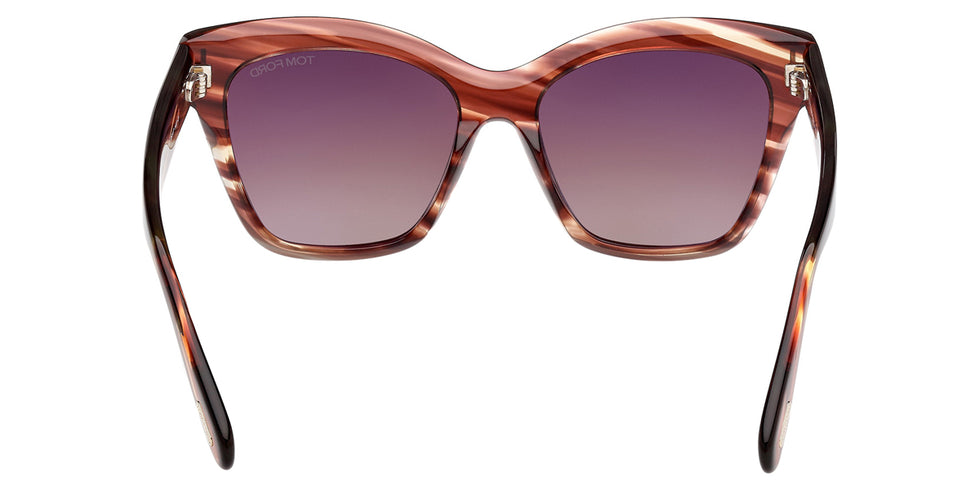 Tom Ford® ELVIRA FT1217 FT1217 55T 55 - Colored Havana / Gradient Bordeaux Sunglasses